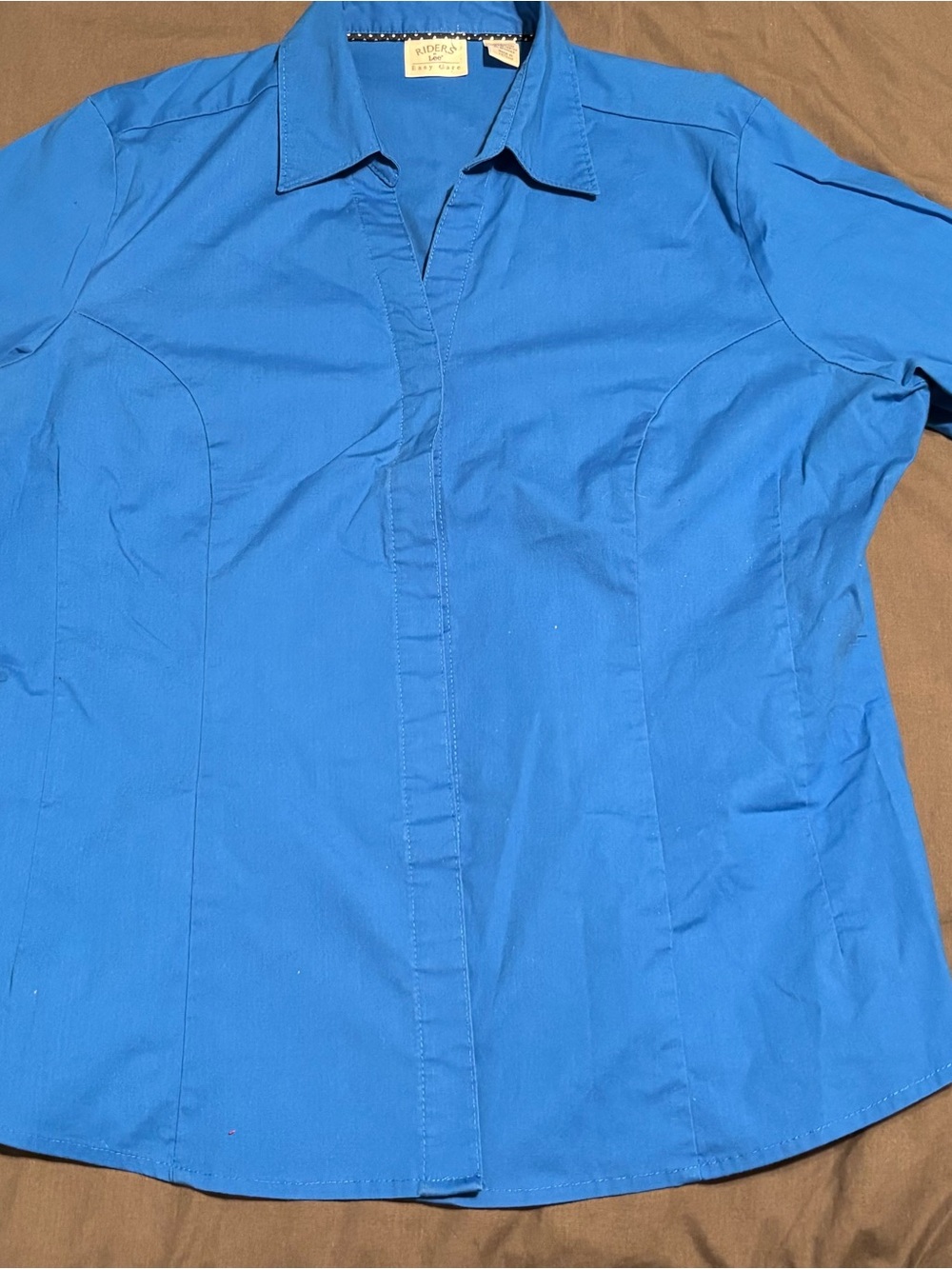 Lee Royal Blue Women's Button-Front Dress Shirt